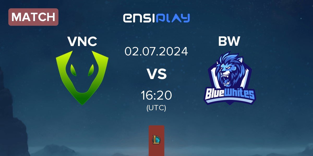 Match Venomcrest Esports VNC vs BlueWhites BW | 02.07