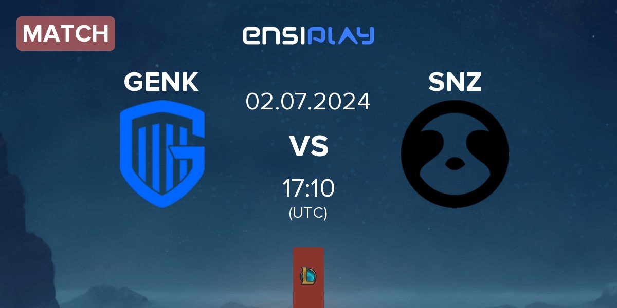Match KRC Genk Esports GENK vs SNOOZE esports SNZ | 02.07