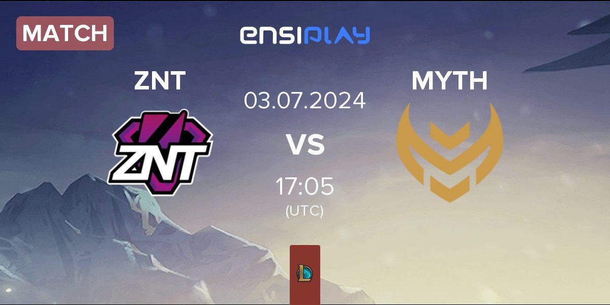 Match ZennIT ZNT vs Myth Esports MYTH | 03.07