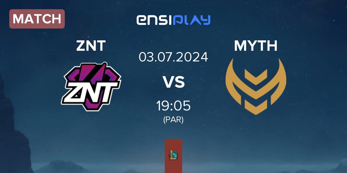 Match ZennIT ZNT vs Myth Esports MYTH | 03.07