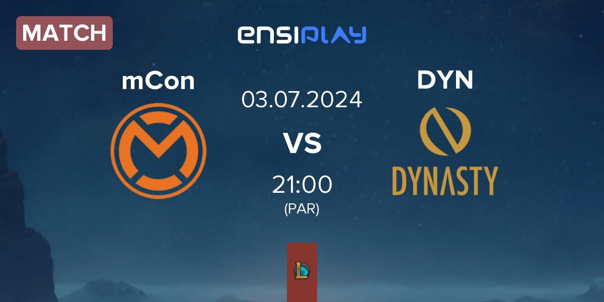Match mCon esports mCon vs Dynasty DYN | 03.07