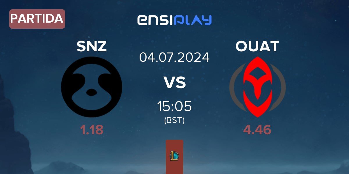 Partida SNOOZE esports SNZ vs Once Upon A Team OUAT | 04.07