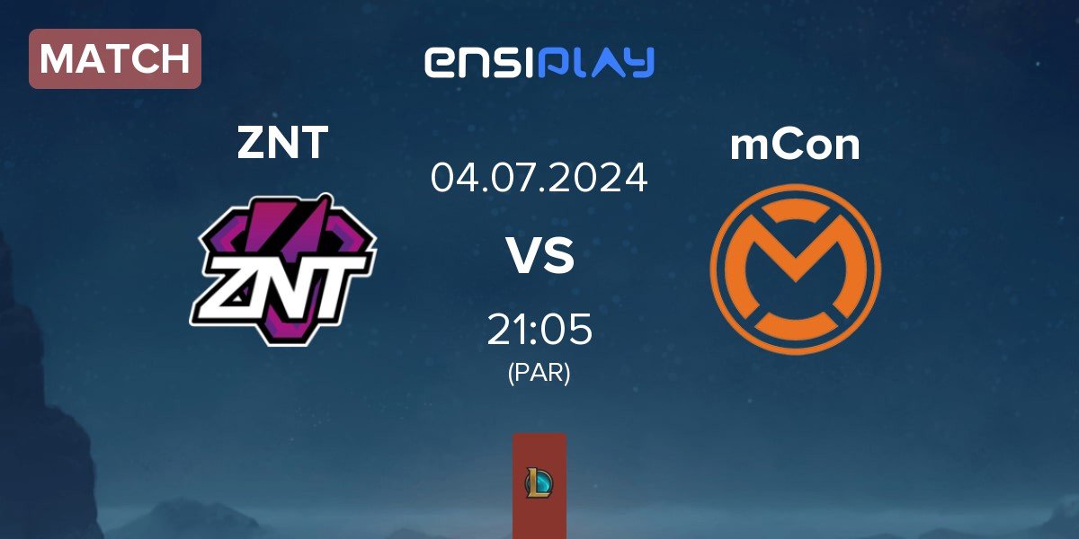 Match ZennIT ZNT vs mCon esports mCon | 04.07