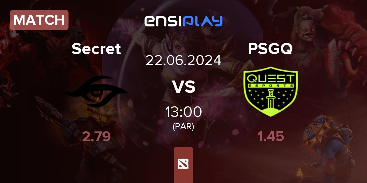 Match Team Secret Secret vs PSG.Quest PSGQ | 22.06