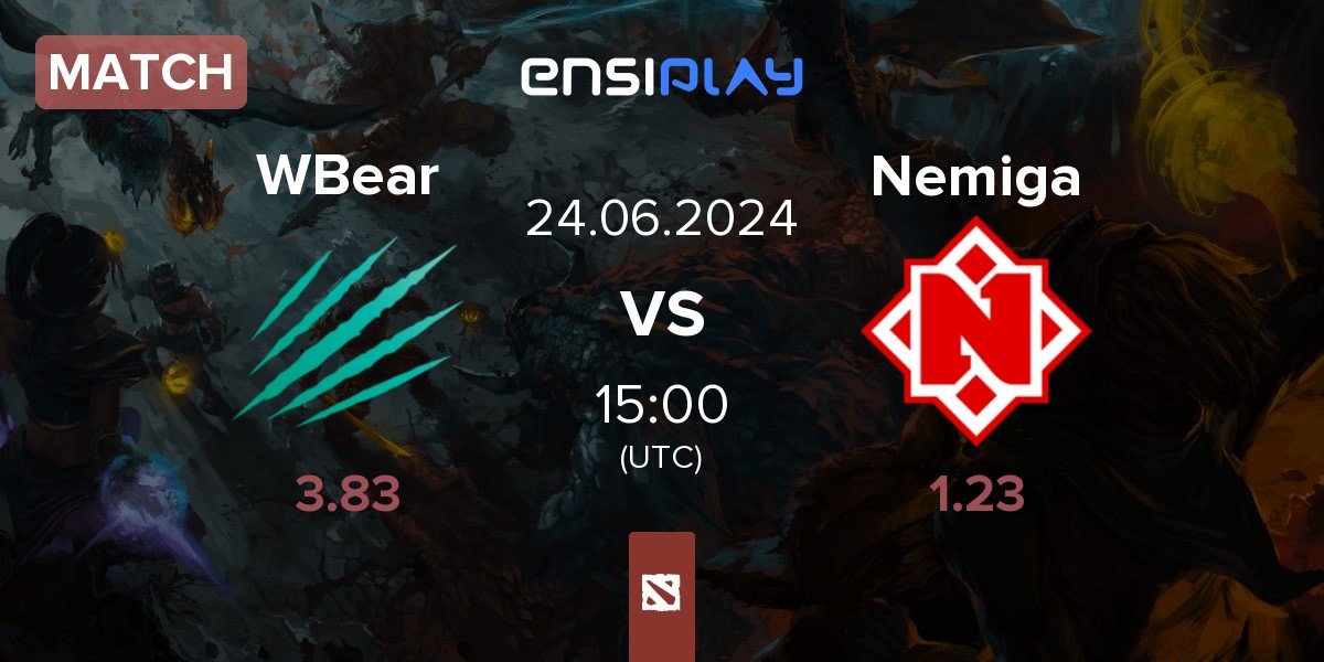 Match Winter Bear WBear vs Nemiga Gaming Nemiga | 24.06