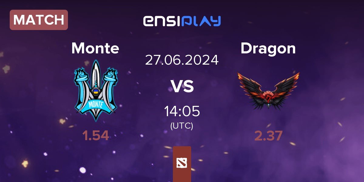 Match Monte vs Dragon Esports Dragon | 27.06