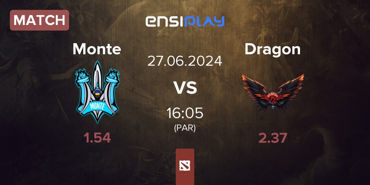 Match Monte vs Dragon Esports Dragon | 27.06