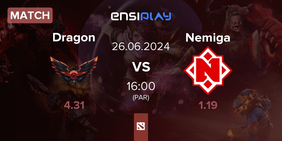 Match Dragon Esports Dragon vs Nemiga Gaming Nemiga | 26.06