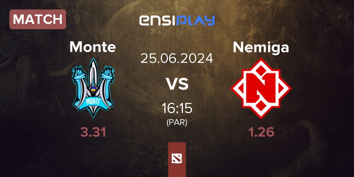 Match Monte vs Nemiga Gaming Nemiga | 25.06