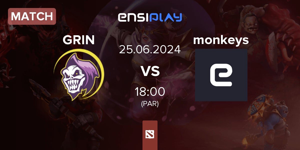 Match GRIN Esports GRIN vs team monkeys- monkeys | 25.06