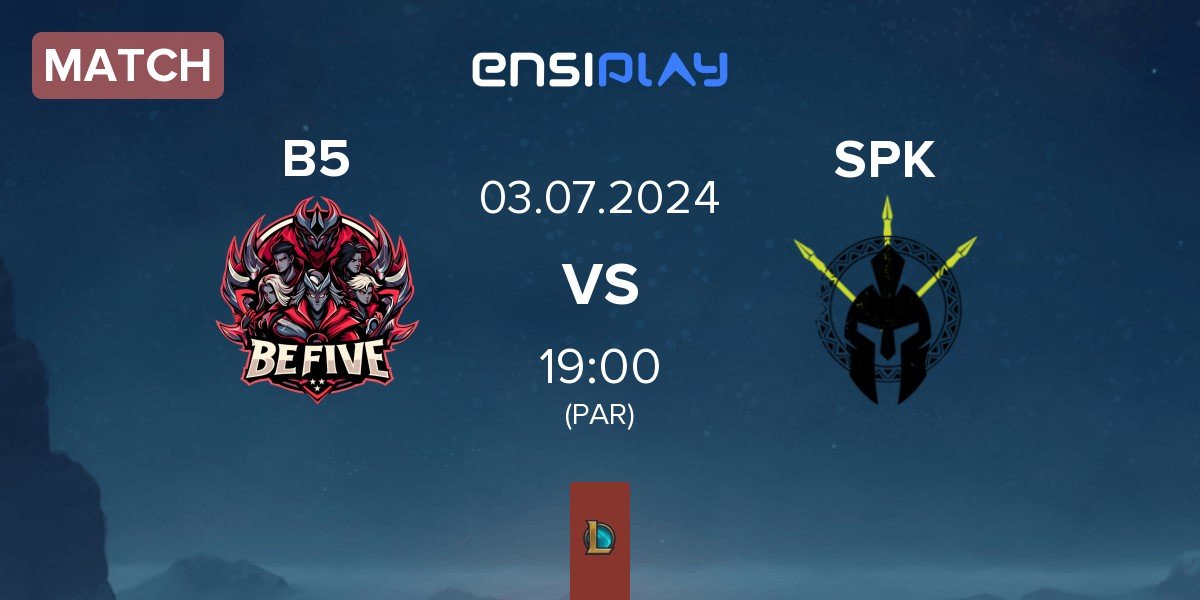 Match BeFive B5 vs SPIKE Syndicate SPK | 01.07