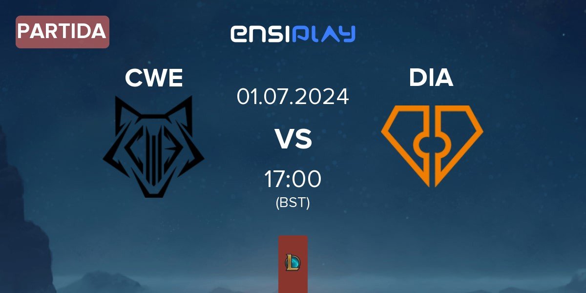 Partida Cyber Wolves CWE vs Diamant Esports DIA | 01.07