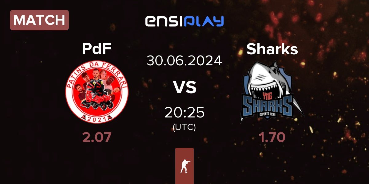 Match Patins da Ferrari PdF vs Sharks Esports Sharks | 30.06