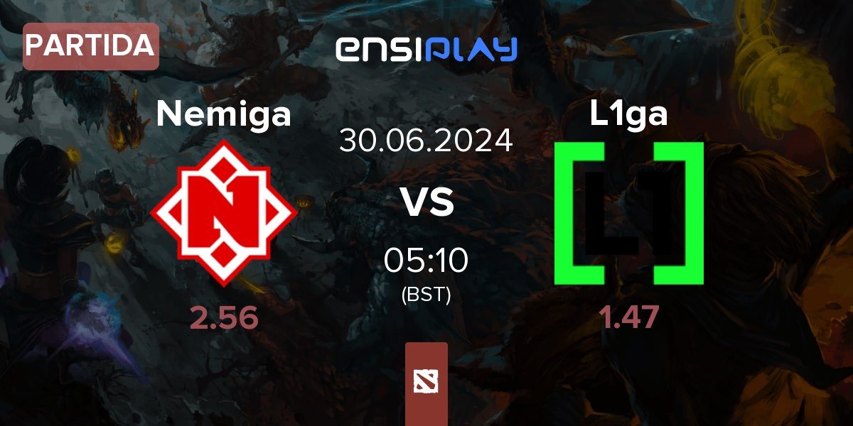 Partida Nemiga Gaming Nemiga vs L1ga Team L1ga | 30.06