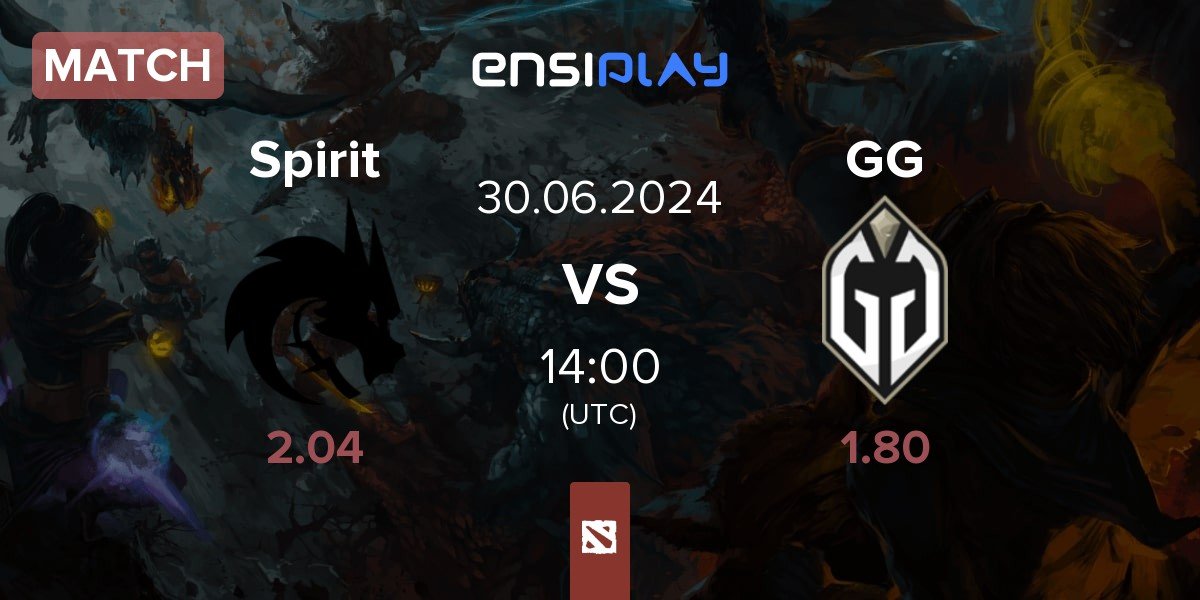 Match Team Spirit Spirit vs Gaimin Gladiators GG | 30.06