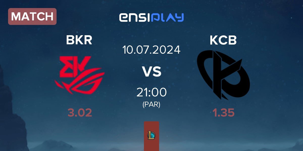 Match BK ROG Esports BKR vs Karmine Corp Blue KCB | 10.07