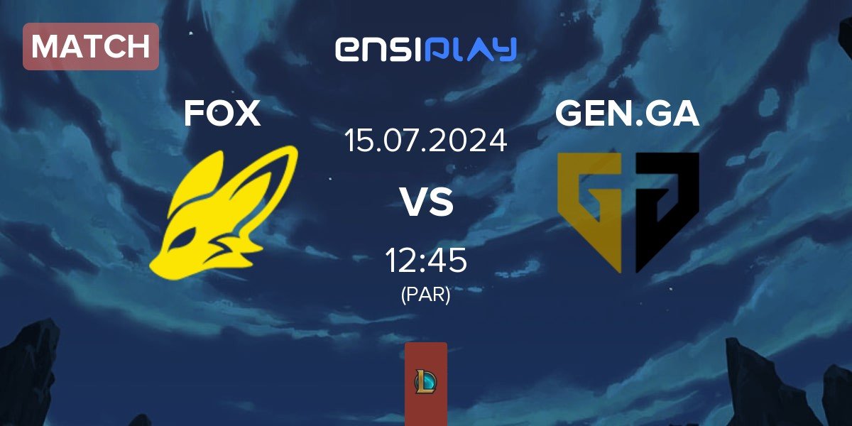 Match BNK FearX Youth FOX vs Gen.G Global Academy GEN.GA | 15.07