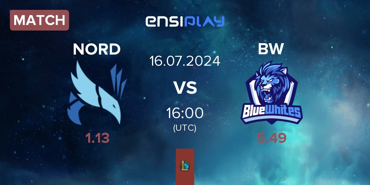 Match NORD Esports NORD vs BlueWhites BW | 16.07