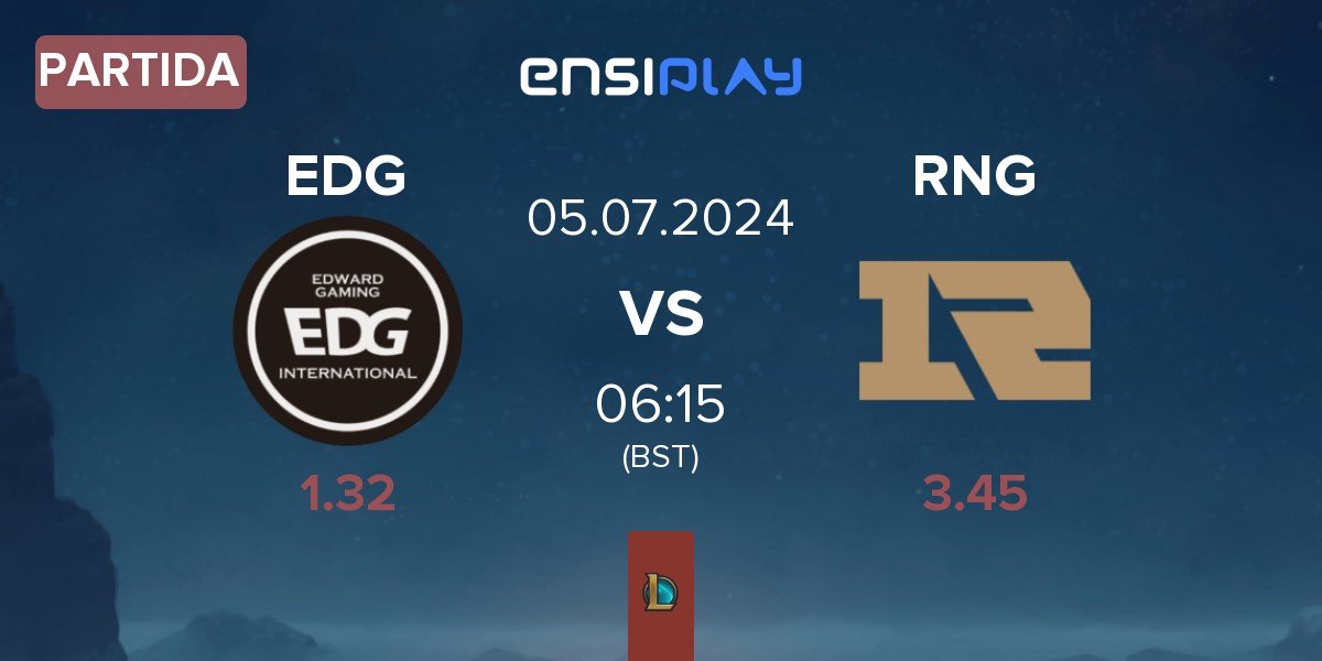 Partida EDward Gaming EDG vs Royal Never Give Up RNG | 05.07