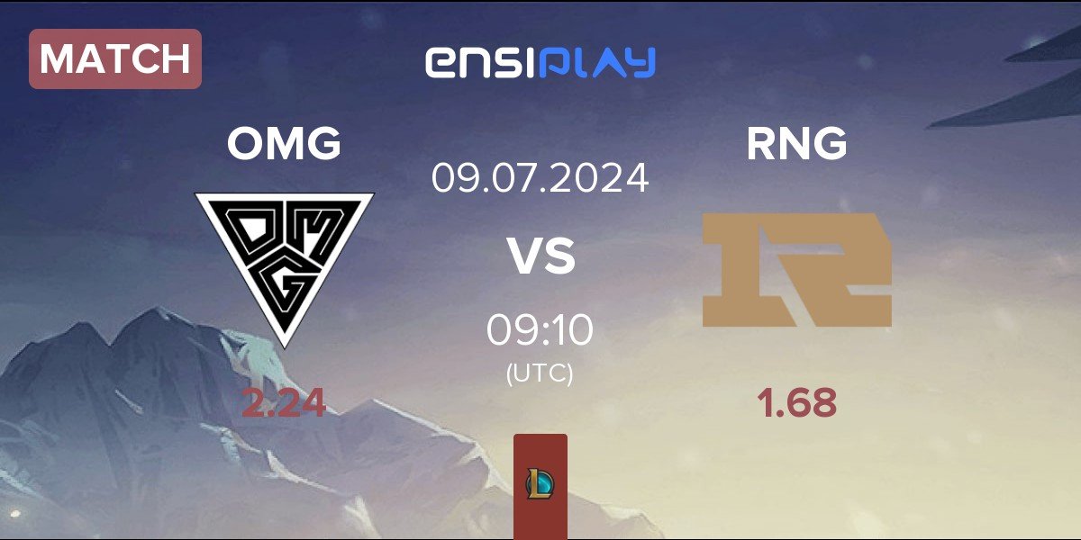 Match Oh My God OMG vs Royal Never Give Up RNG | 09.07