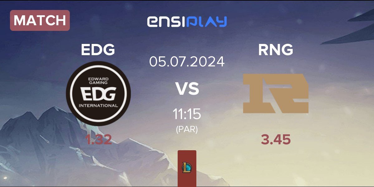 Match EDward Gaming EDG vs Royal Never Give Up RNG | 05.07