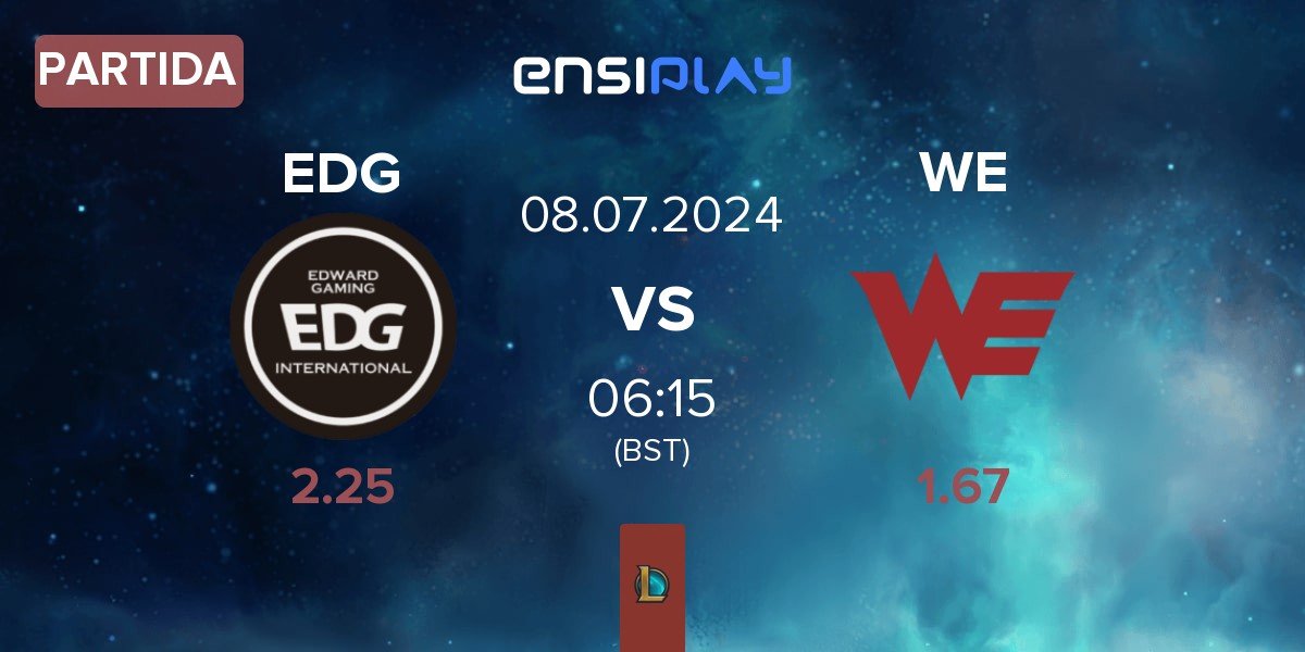 Partida EDward Gaming EDG vs Team WE WE | 08.07