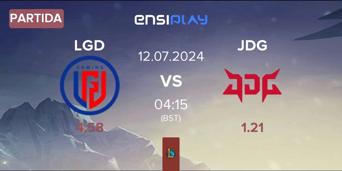 Partida LGD Gaming LGD vs JD Gaming JDG | 12.07