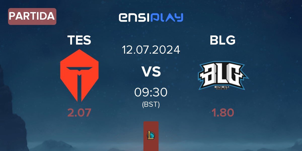 Partida TOP Esports TES vs Bilibili Gaming BLG | 12.07