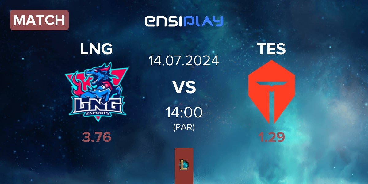 Match LNG Esports LNG vs TOP Esports TES | 14.07