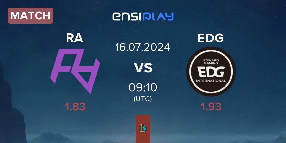 Match Rare Atom RA vs EDward Gaming EDG | 16.07
