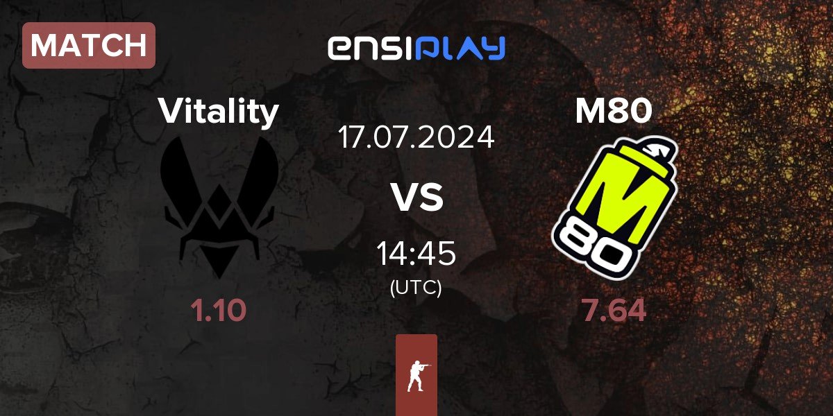 Match Team Vitality Vitality vs M80 | 17.07
