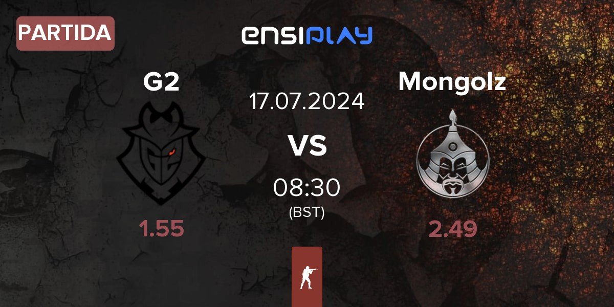 Partida G2 Esports G2 vs The Mongolz Mongolz | 17.07