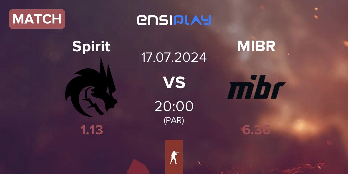 Match Team Spirit Spirit vs Made in Brazil MIBR | 17.07