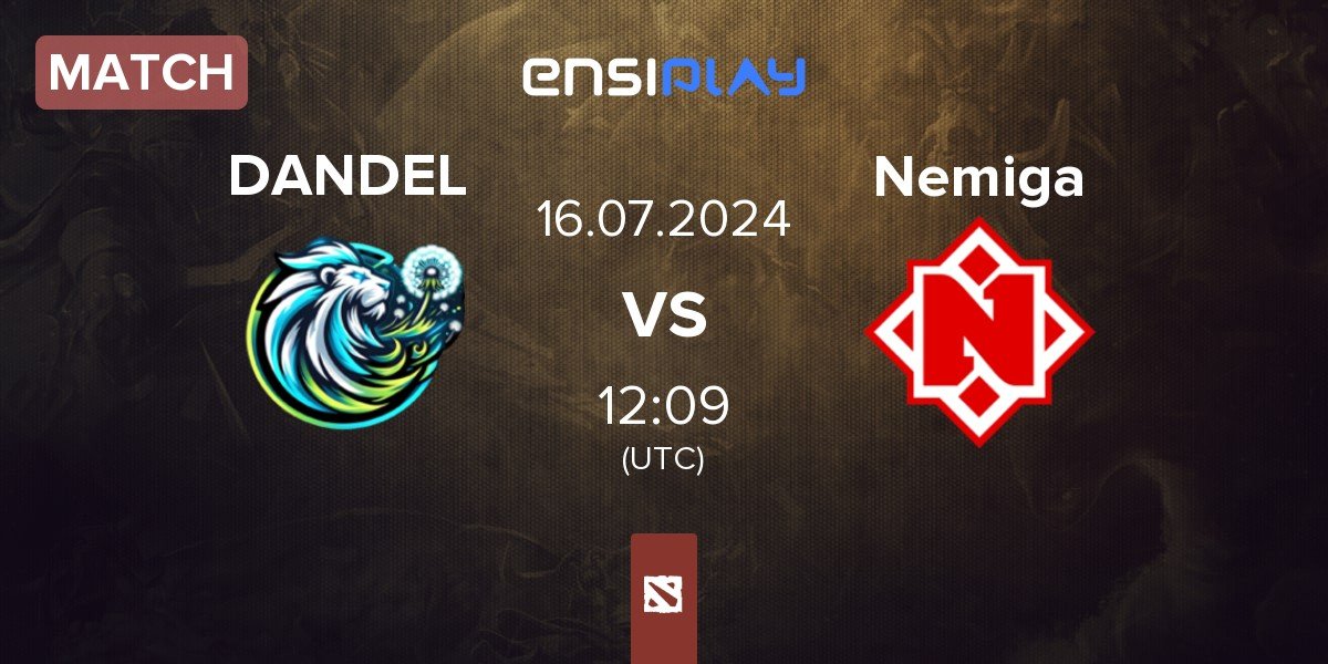 Match Dandelions DANDEL vs Nemiga Gaming Nemiga | 16.07