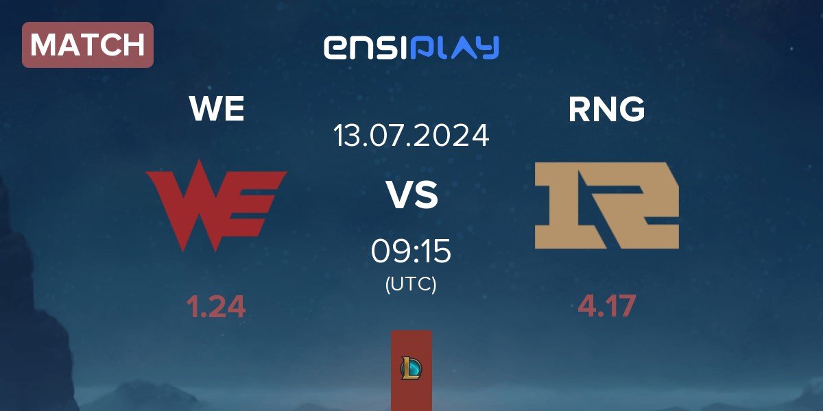 Match Team WE WE vs Royal Never Give Up RNG | 13.07