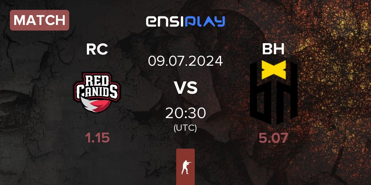 Match Red Canids RC vs Bounty Hunters BH | 09.07
