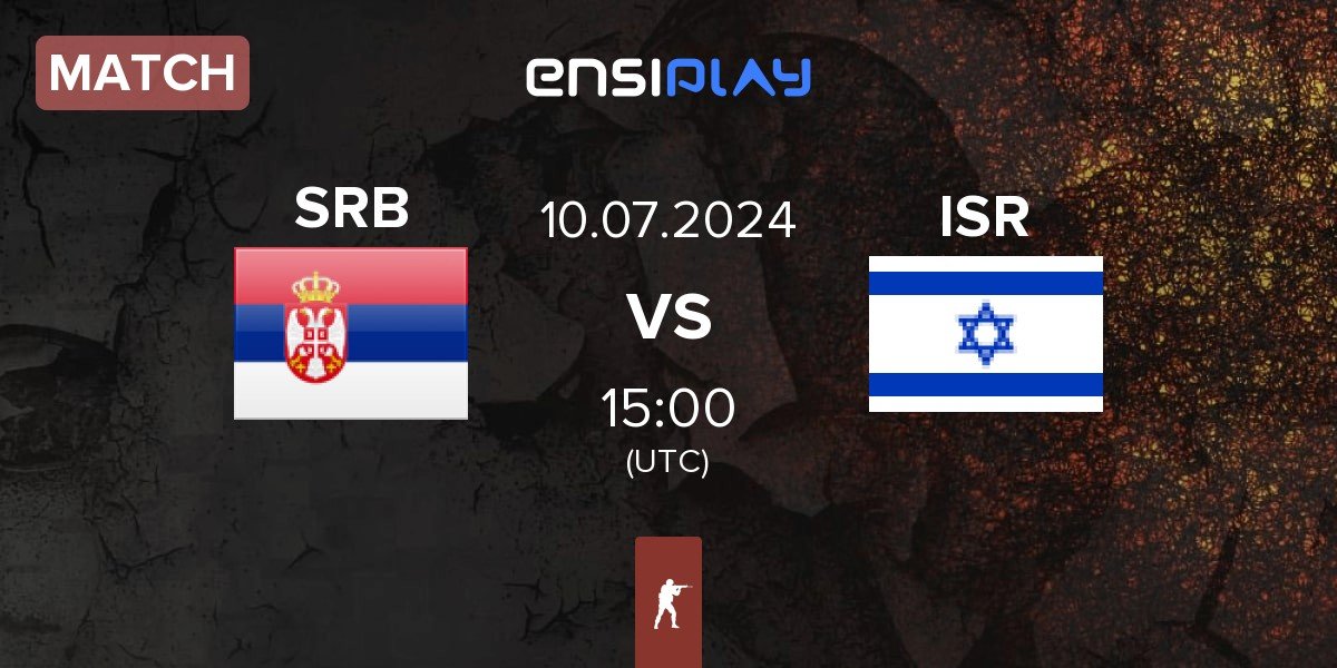 Match Serbia SRB vs Israel ISR | 10.07