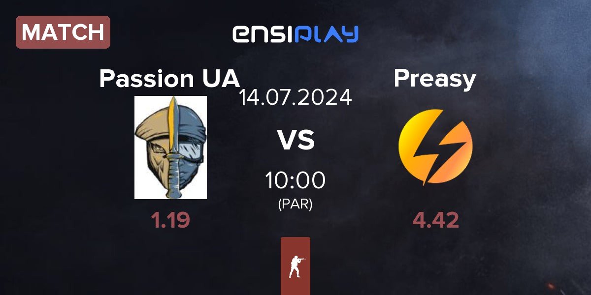 Match Passion UA vs Preasy Esport Preasy | 14.07
