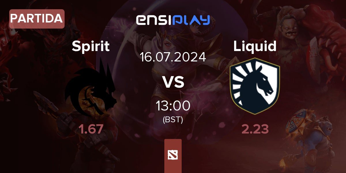 Partida Team Spirit Spirit vs Team Liquid Liquid | 16.07