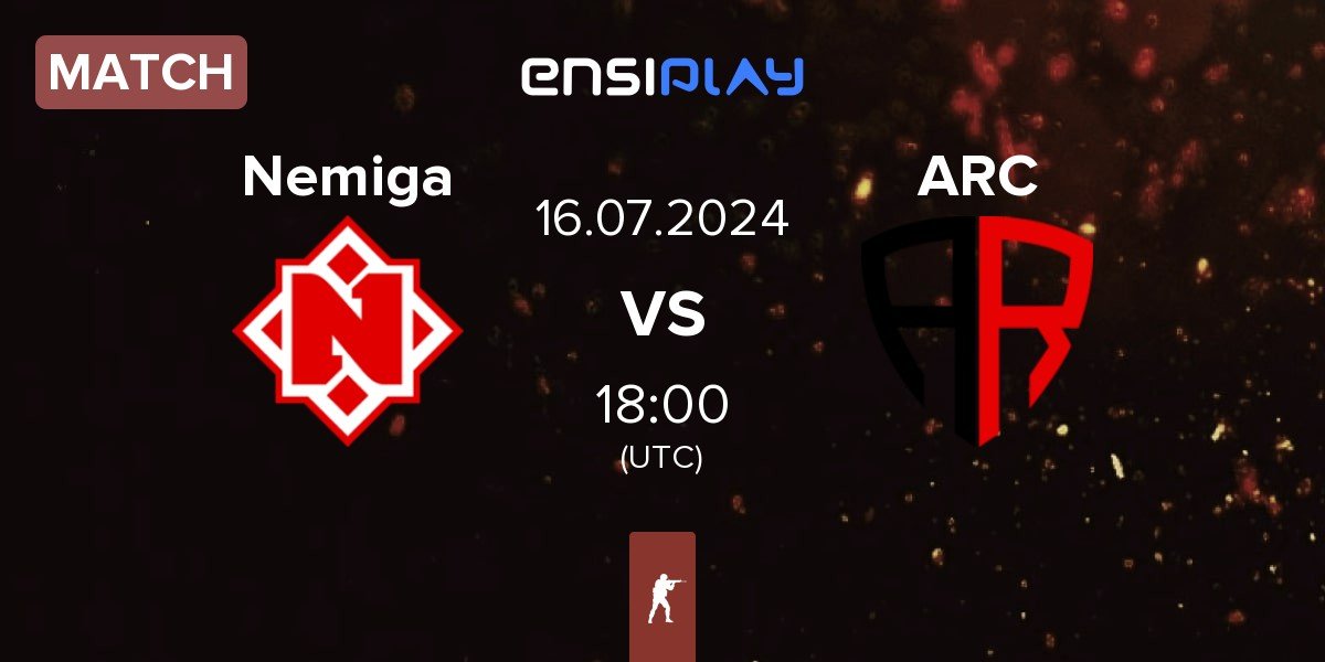 Match Nemiga Gaming Nemiga vs ARCRED ARC | 16.07
