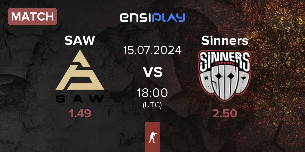 Match SAW vs Sinners Esports Sinners | 15.07