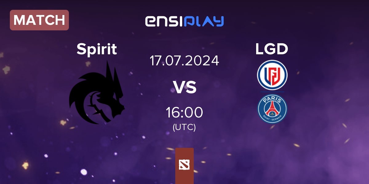 Match Team Spirit Spirit vs LGD Gaming LGD | 17.07