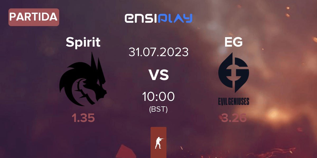 Partida Team Spirit Spirit vs Evil Geniuses EG | 31.07